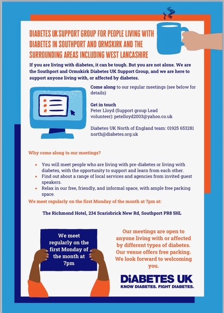 Diabetes support group - The Richmond Hotel