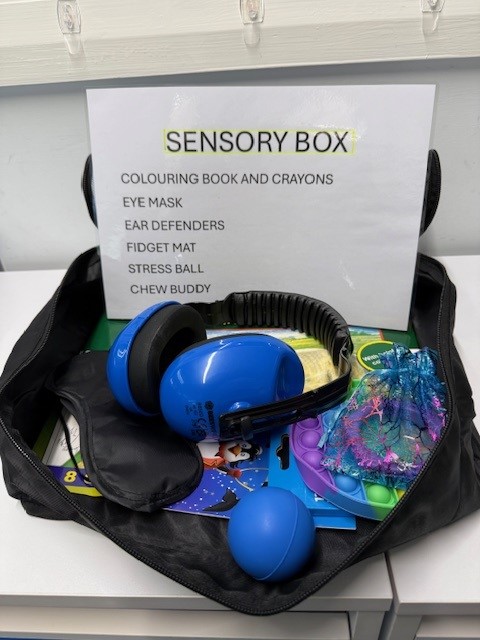 Sensory pack available at reception